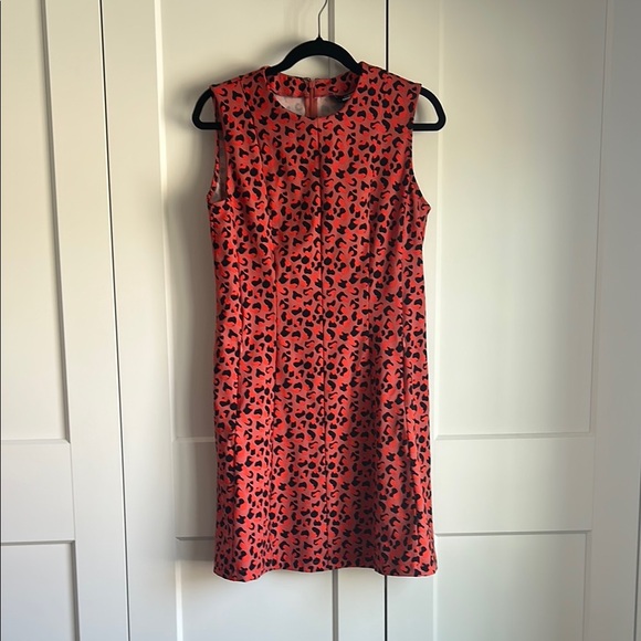 J.Lindeberg Jasmin Golf | Faded Rose Animal Print Dress | L - Picture 2 of 4